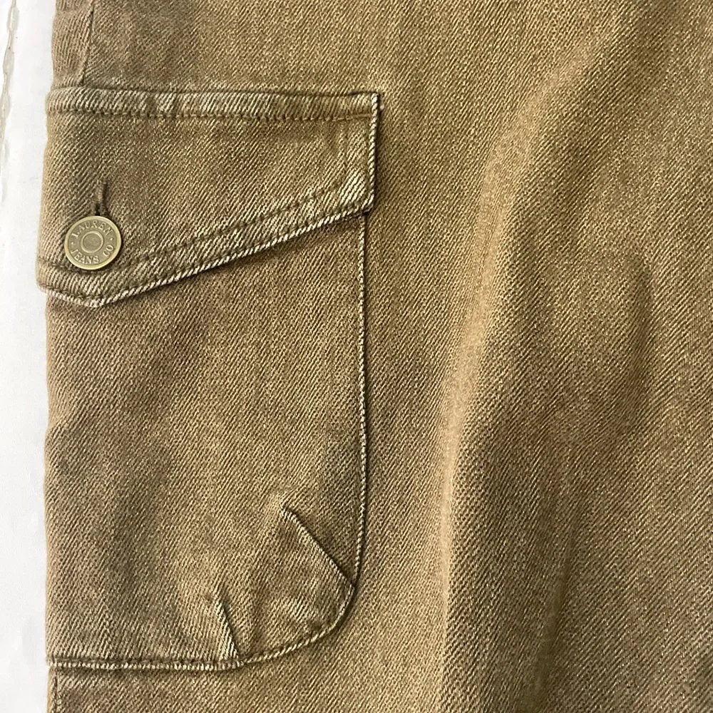Vintage Lauren Ralph Lauren Brown Cargo Pocket Jeans Pants Size 8P Petite
